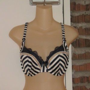 Super cute Ceriso Marks & Spencer Nautical Theme Bra Size 30F 30 F Underwire Pad